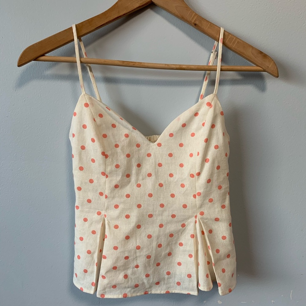 NWT Zara Polka Dots Crop Top